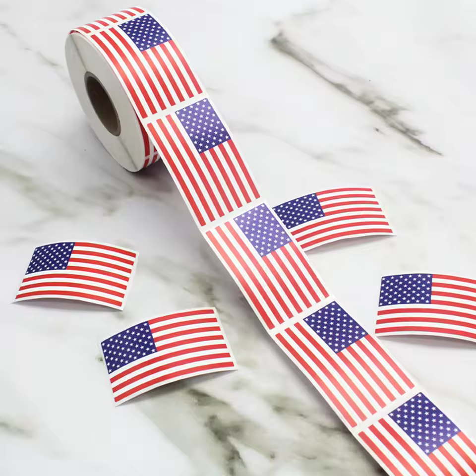 American Flag, 250 Stickers
